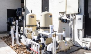 Pool pump and filtration equipment for a residential Florida pool
