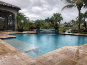 Weekly pool cleaning helps prevent cloudy water and algae in Florida summer